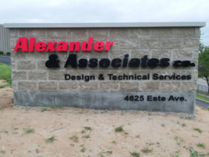 alexander & associates exterior sign